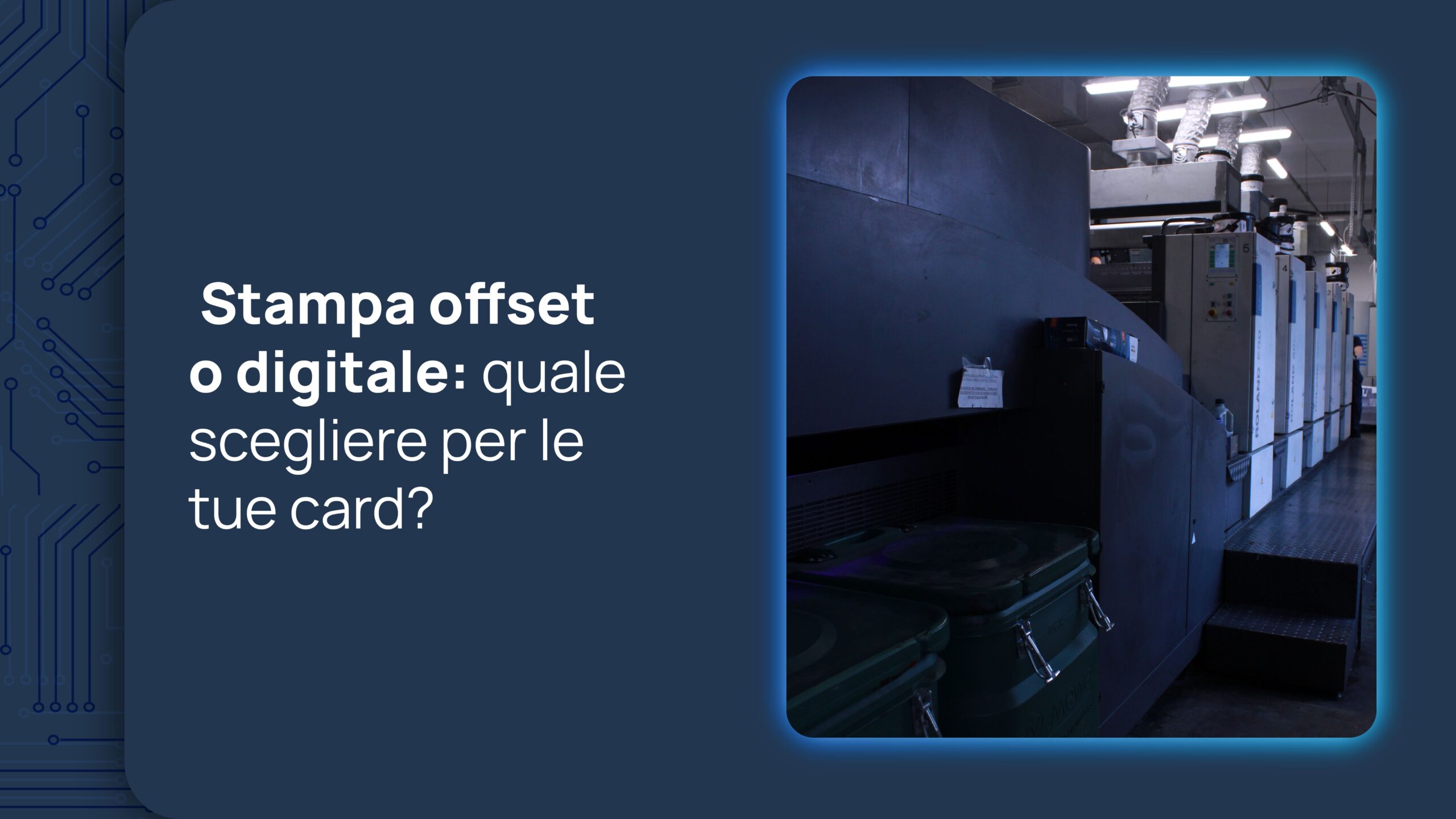 stampa offset card PVC