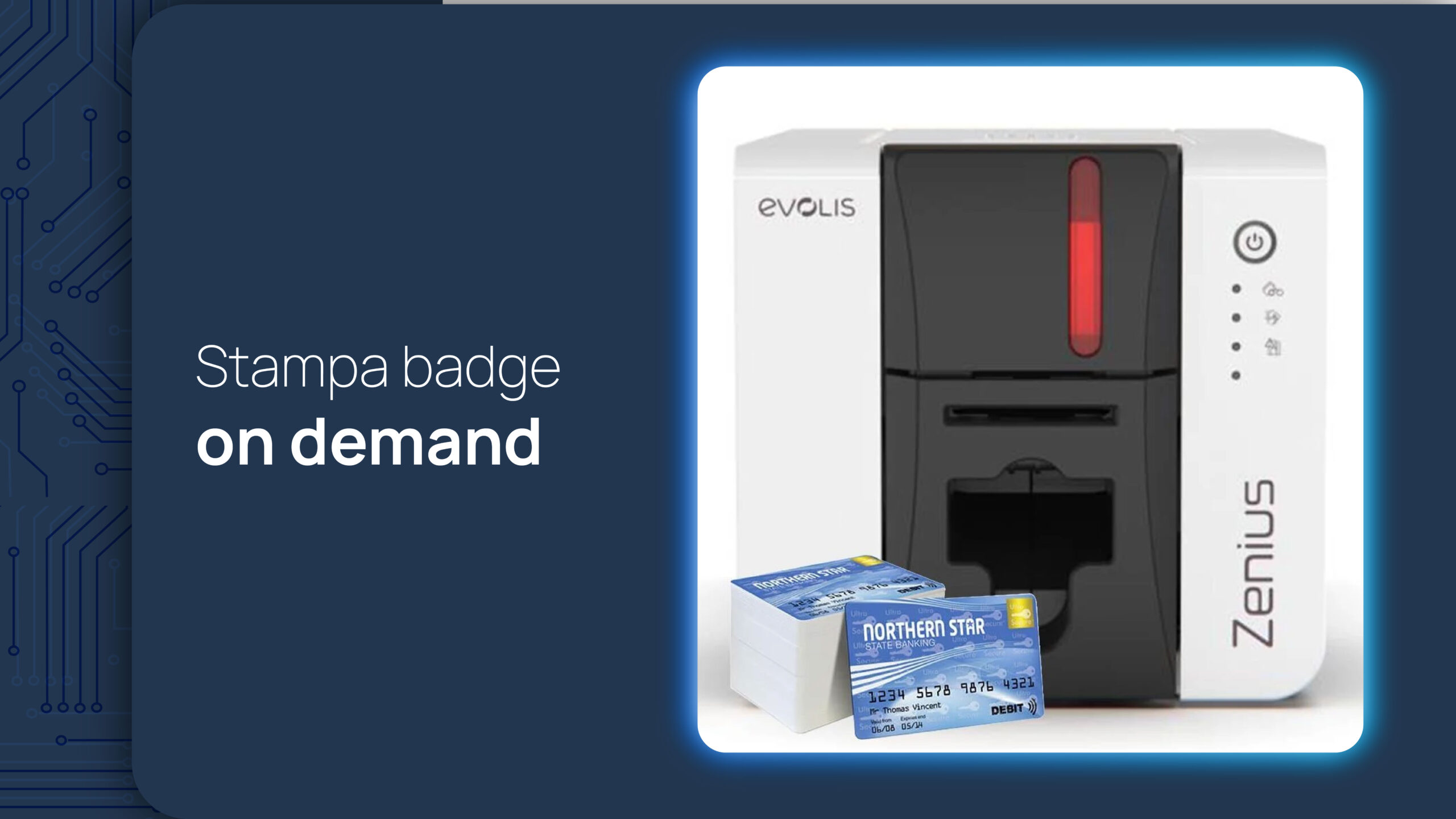 Stampa badge on demand Evolis