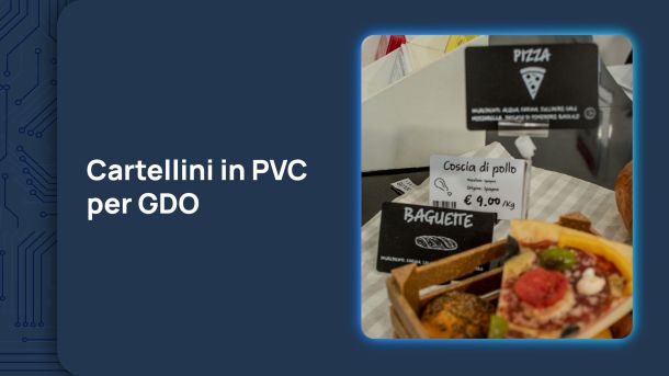 cartellini in PVC per GDO